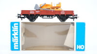 Märklin H0 4424 Niederbordwagen (mit Planierraupe)...