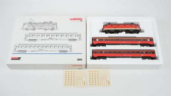 Märklin H0 2843 Personenzug "150 Jahre Eisenbahn in Österreich" der ÖBB Wechselstrom Analog