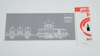 Märklin H0 2874 Güterzug BR E63 mit Behälterwagen DB Wechselstrom (vermutlich verharzt)