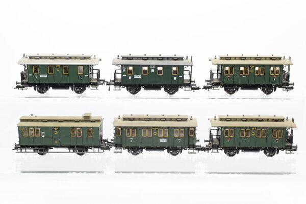 Fleischmann H0 Konvolut Donnerbüchsen Umbauwagen 2./3. Kl. Postwagen DR