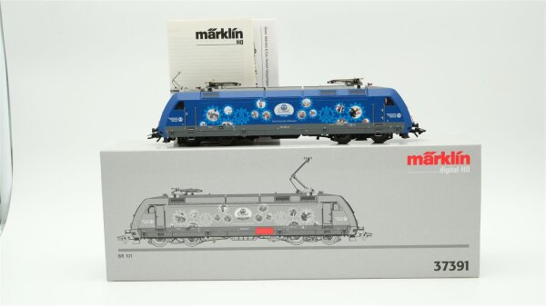 Märklin H0 37391 E-Lok "50 Jahre Technisches Hilfswerk" BR 101 014-9 DB AG Wechselstrom Digital