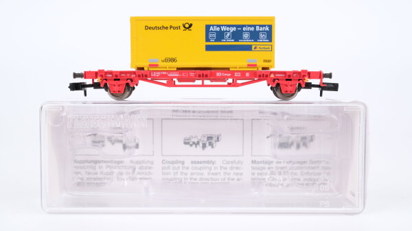 Fleischmann N 824204 Container-Tragwagen "Alle Wege.." DB