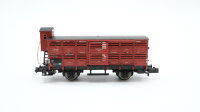 Fleischmann N 8366 Viehwagen mit Bremserhaus Vh 04 DRG