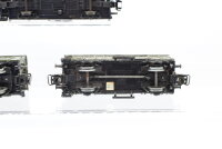 Märklin H0 Konvolut Klappdachwagen "Albrecht Braun Lonsee" gedeckter Güterwagen Güterzugbegleitwagen DB u.a. (teilweise patiniert)