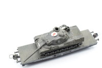 Fleischmann u.a. H0 Konvolut Flachwagen mit Panzer Güterzugbegleitwagen DB (Abbruch)