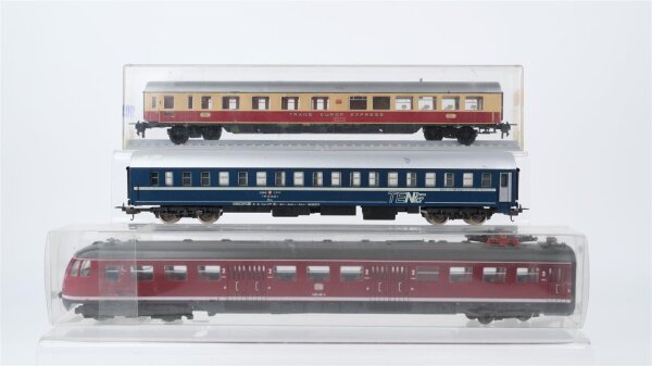 Lima u.a. H0 Konvolut Steuerwagen Abteilwagen mit Salonabteil 1. Kl. "TEE" Schlafwagen "TEN" DB u.a.