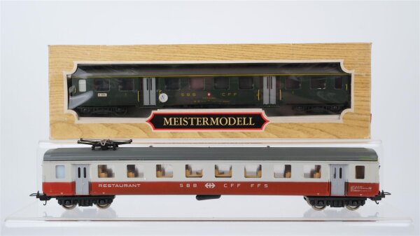 Liliput H0 Konvolut Schnellzugwagen Speisewagen SBB