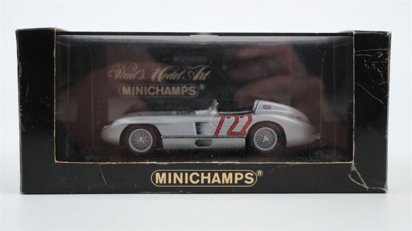 Minichamps H0 432553100 Mercedes-Benz 300 SLR "Nr. 722" Mille Miglia 1955, 1:43