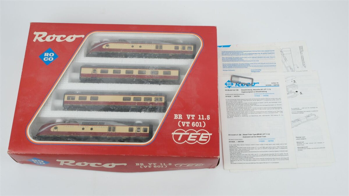 Roco H0 04183A Zugset Triebzug TEE BR VT 11.5 VT 601 DB