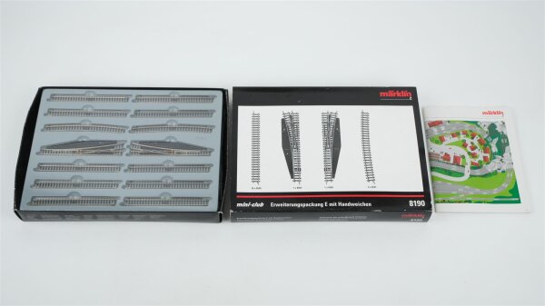 Märklin Z 8190 Gleis-Erweiterungspackung Set-E mit Handweichen