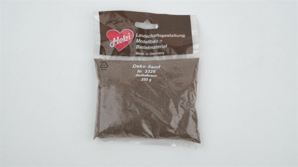 Heki H0 3326 Deko-Sand, dunkelbraun, 250g