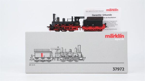 Märklin H0 37972 Schlepptenderlokomotive BR 34 7462 DRG Wechselstrom Digital