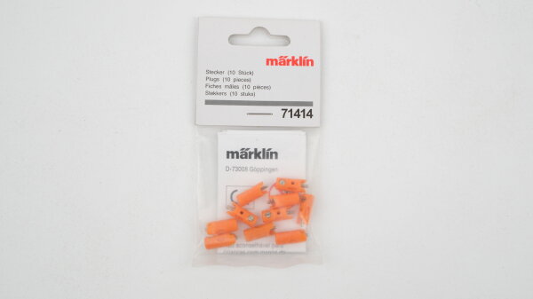 Märklin 71414 Stecker 10 Stück (orange)