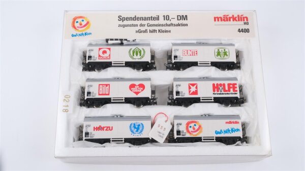 Märklin H0 4400 Güterwagen-Set Kühlwagen "Groß hilft Klein" DB