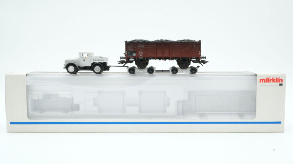 Märklin H0 46822 Offener Güterwagen Om (Straßenroller-Satz Kaelble) der DRG