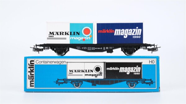 Märklin H0 84670 Behälter-Tragwagen märklin magazin (Containerwagen)  Typ Berlin  Lgjs 598 der DB