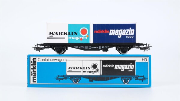 Märklin H0 84670 Behälter-Tragwagen märklin magazin (Containerwagen)  Typ Berlin  Lgjs 598 der DB