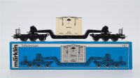 Märklin H0 4618 Tiefladewagen mit Übersee-Kiste...