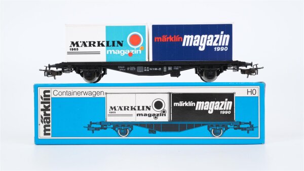 Märklin H0 84670 Behälter-Tragwagen märklin magazin (Containerwagen)  Typ Berlin  Lgjs 598 der DB