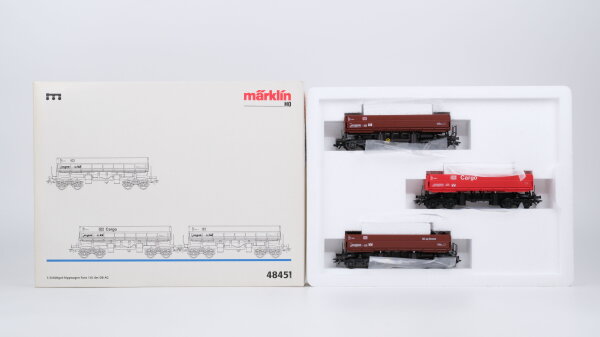 Märklin H0 48451 3 Schüttgut-Kippwagen Fans 126 der DB AG