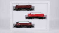 Trix H0 31367 3 Schüttgut-Kippwagen Fans 126 DB