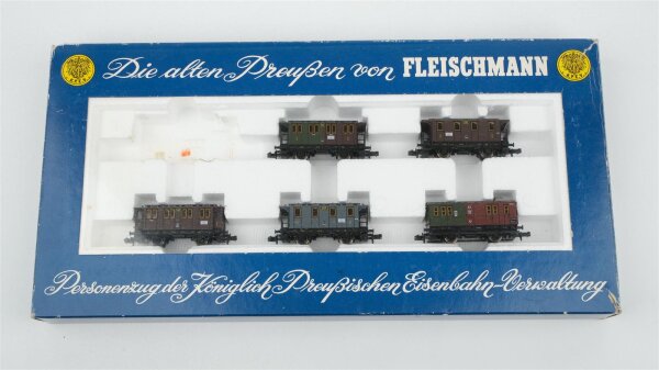 Fleischmann N 7882 Personenzug Set Dampflok T9 "Die alten Preußen" K.P.E.V. Gleichstrom (Unvollständig)