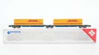 Hobbytrain N 010138 Containertragwagen SGGNOS 715 DHL DB...