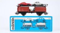 Märklin H0 4613 Autotransportwagen mit 4 PKW...