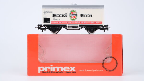 Primex H0 4548 Bierwagen BECKs BIER (Kühlwagen)  Ichqrs 377 der DB