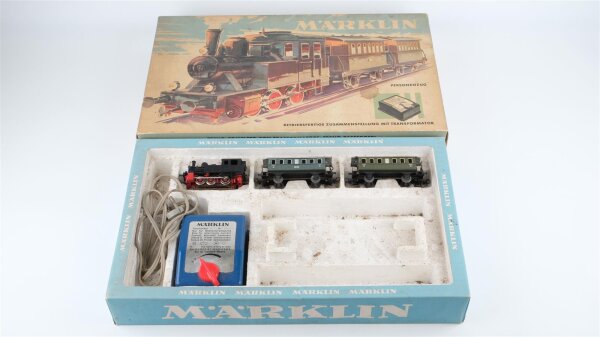Märklin H0 2953 Personenzug-Set mit Dampflok BR 3029 Wechselstrom Analog (unvollständig)