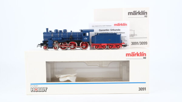 Märklin H0 3091 Dampflok BR P8.1164 Bad.St.E. Wechselstrom (Vermutlich Verharzt)