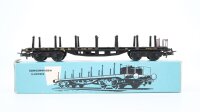 Märklin H0 4516 Flachwagen mit Rungen SSka DB