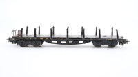 Märklin H0 4516 Flachwagen mit Rungen SSka DB