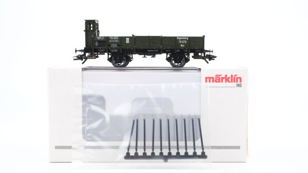 Märklin H0 46157 Niederbordwagen  Hrz der K.Bay.Sts.B.