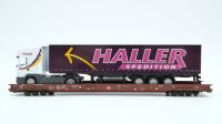 Märklin H0 47419 Niederflurwagen mit LKW Haller...