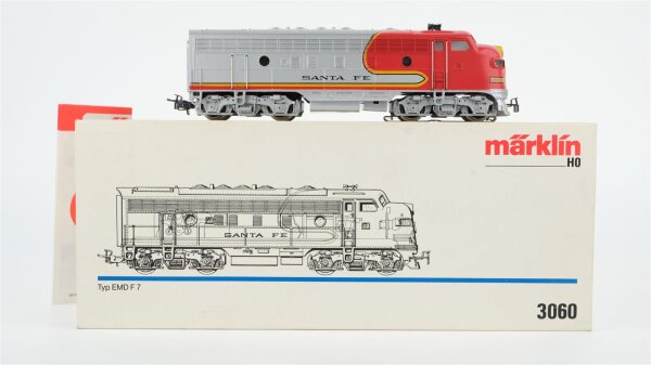 Märklin H0 3060 Diesellok BR Typ F 7 Santa Fe Wechselstrom (Vermutlich Verharzt)