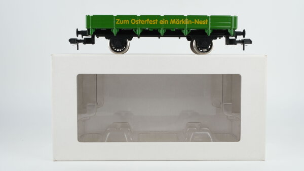 Märklin Spur 1 00571 Sondermodell Niederbordwagen grün "Osterfest"