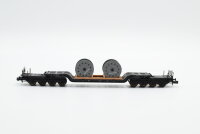 Fleischmann N 8299K Tiefladewagen mit 2 Kabelrollen SSt...