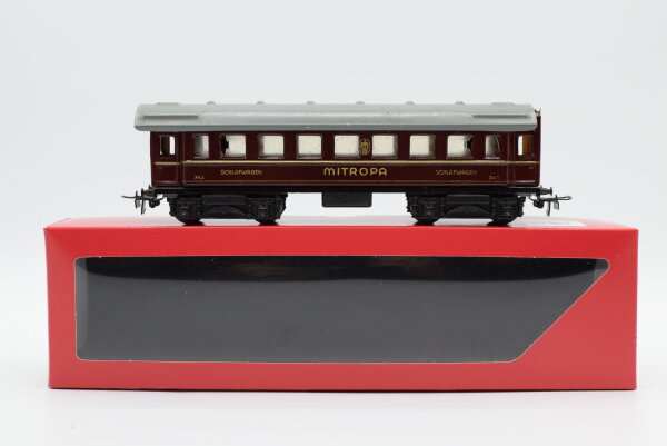 Märklin H0 343 D-Zug Schlafwagen, rot, schwarze Klauenkupplung EVP