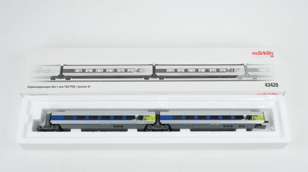 Märklin H0 43420 Ergänzungswagen Set TGV POS SNCF