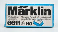 Märklin 6611 Lichttransformator für Wechselstrom 40VA (in OVP "Märklin" blau)