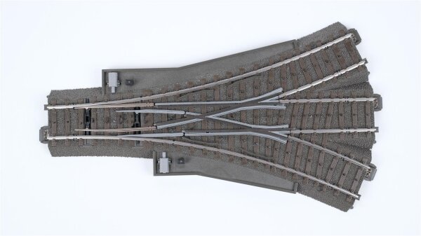 Märklin H0 24630 Dreiweg-Weiche, 188,3 mm, 2 x 24,3° (mit Antrieb) (gebrauchter Zustand)
