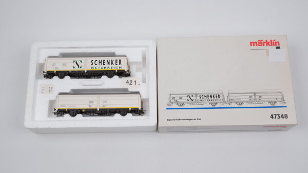 Märklin H0 47348 Doppel Schiebewandwagen "Schenker" ÖBB (unvollständig)