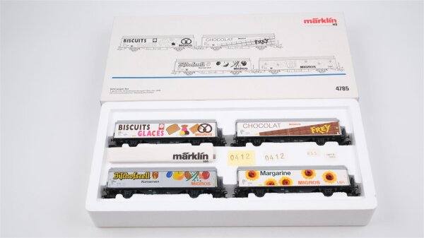Märklin H0 4785 Güterwagen-Set Schiebewandwagen Hbils-vy der SBB