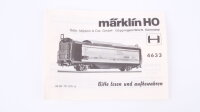 Märklin H0 4633 Güterwagen mit Schiebewänden und Schiebedach DB