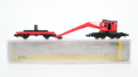Minitrix N 15299 Kranschutzwagen DB AG