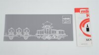 Märklin H0 2874 Güterzug BR E63 mit Behälterwagen DB Wechselstrom (vermutlich verharzt)