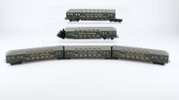 Märklin H0 Konvolut Autotransportwagen teilbeladen Kesselwagen "Shell" Rungenwagen mit Stein DB u.a.