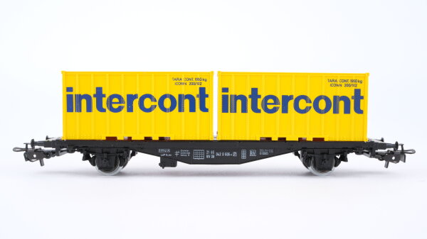 Märklin H0 4670 Behälter-Tragwagen (Containerwagen) Intercont DB