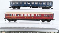 Fleischmann H0 Konvolut Speisewagen Schlafwagen "DSG Mitropa" Schnellzugwagen 1./2. Kl. DB u.a. (teilweise Ersatzkupplung)
